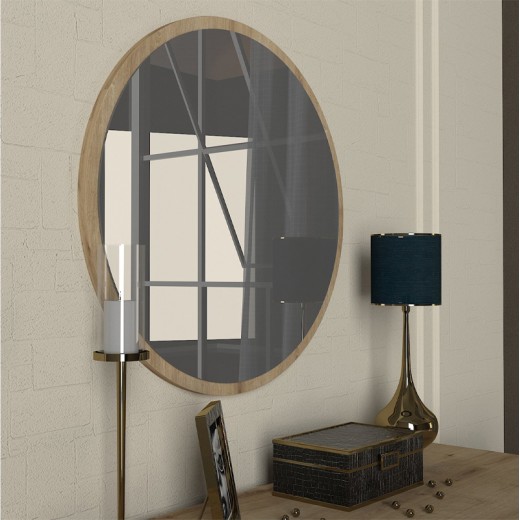 Καθρέπτης τοίχου Glob Μegapap χρώμα sapphire oak 59x2x59εκ. Καθρέπτης τοίχου Glob Μegapap χρώμα sapphire oak 59x2x59εκ.