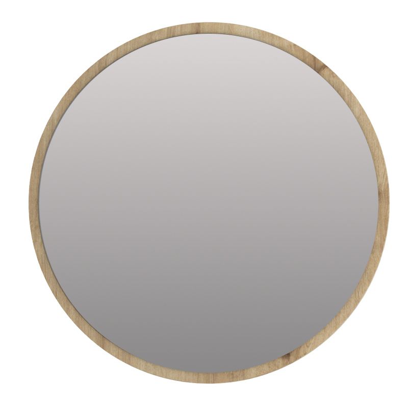 Glob Μegapap melamine mirror in sapphire oak color 59x2x59cm.