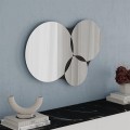 Gora Megapap wall mirror in black color 75.4x2.2x51.2cm.
