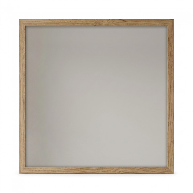 Mars Megapap melamine wall mirror in walnut Ud color 86x2.2x86cm.