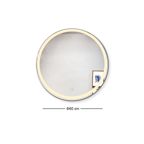 LED-2 Wall Mirror D60cm, Illuminated