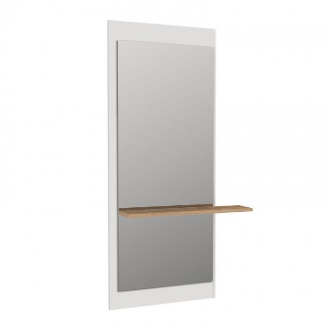 Piyar Μegapap melamine mirror in white color 60x14,6x150cm.