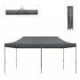 Bari Megapap folding gazebo, metal frame - waterproof fabric 420D, grey color, 3x6x3,27m.