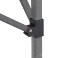 Bari Megapap folding gazebo, metal frame - waterproof fabric 420D, grey color, 3x6x3,27m.