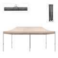 Bari Megapap folding gazebo, metal frame - waterproof fabric 420D, sand color, 3x6x3,27m.