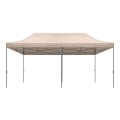 Bari Megapap folding gazebo, metal frame - waterproof fabric 420D, sand color, 3x6x3,27m.