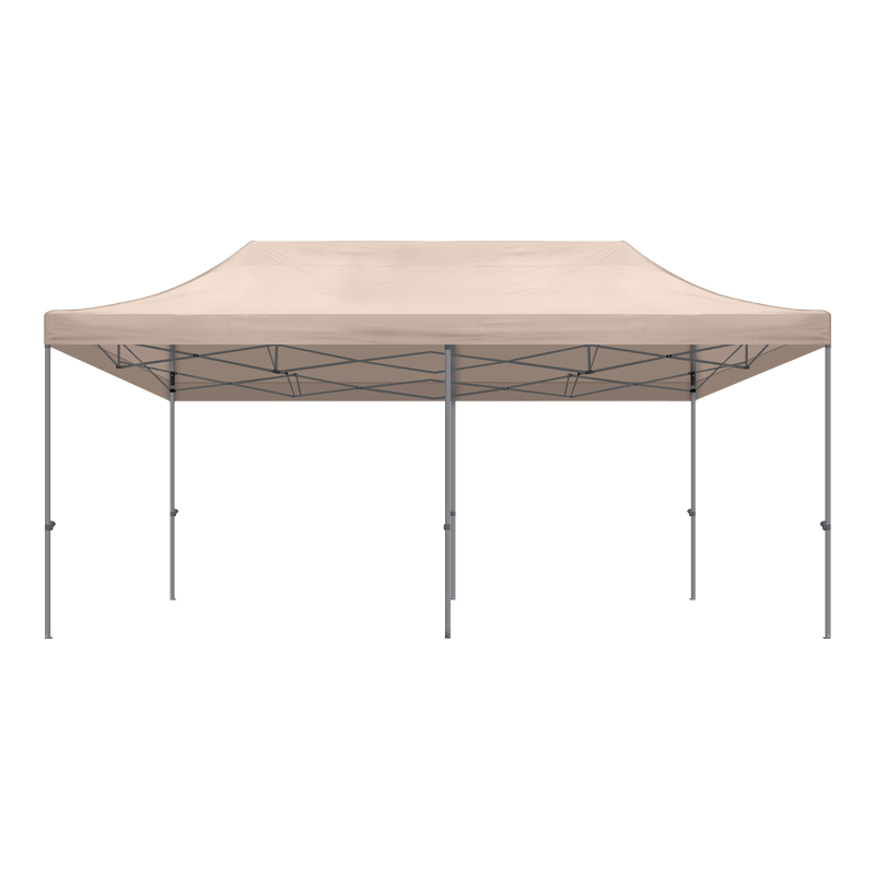 Bari Megapap folding gazebo, metal frame - waterproof fabric 420D, sand color, 3x6x3,27m.