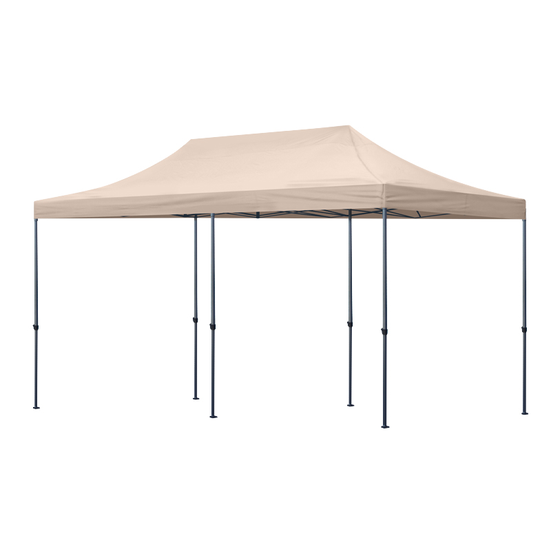 Bari Megapap folding gazebo, metal frame - waterproof fabric 420D, sand color, 3x6x3,27m.