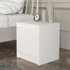 Conve Megapap melamine nightstand in white color 40x35x45cm.