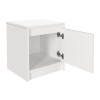 Conve Megapap melamine nightstand in white color 40x35x45cm.