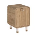 Κομοδίνο Doro Megapap χρώμα sepet oak 35,3x34x51εκ.