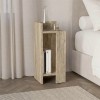 Κομοδίνο Elos Megapap αριστερό χρώμα travertine 25x27x60εκ.