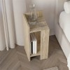 Κομοδίνο Elos Megapap αριστερό χρώμα travertine 25x27x60εκ.