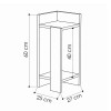 Κομοδίνο Elos Megapap δεξί χρώμα travertine 25x27x60εκ.