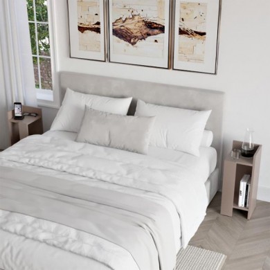 Elos Megapap melamine night-stand set in light mocha color 25x27x60cm.