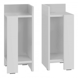 Κομοδίνο Elos Megapap σετ 2 τεμαχίων χρώμα λευκό 25x27x60εκ. Κομοδίνο Elos Megapap σετ 2 τεμαχίων χρώμα λευκό 25x27x60εκ.