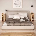 Elos Megapap melamine night-stand set in sapphire oak color 25x27x60cm.