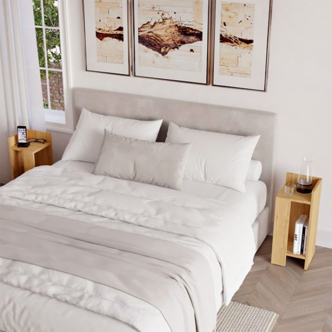 Κομοδίνο Elos Megapap σετ 2 τεμαχίων χρώμα sapphire oak 25x27x60εκ.