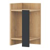 Κομοδίνο Elos Megapap χρώμα saphhire oak - silky black 30x31,7x55εκ. Κομοδίνο Elos Megapap χρώμα saphhire oak - silky black 30x31,7x55εκ.