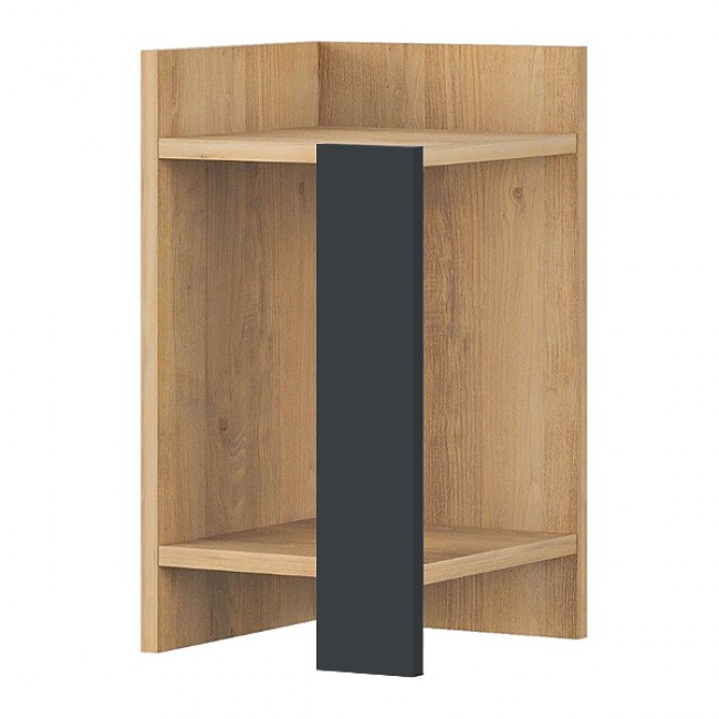 Κομοδίνο Elos Megapap χρώμα saphhire oak - silky black 30x31,7x55εκ. Κομοδίνο Elos Megapap χρώμα saphhire oak - silky black 30x31,7x55εκ.