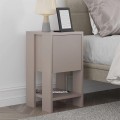Ema Megapap melamine night-stand in light mocha color 30x30x55cm.