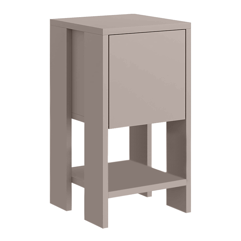 Ema Megapap melamine night-stand in light mocha color 30x30x55cm.