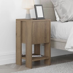 Κομοδίνο Ema Megapap χρώμα ανοιχτό καρυδί 30x30x55εκ. Κομοδίνο Ema Megapap χρώμα ανοιχτό καρυδί 30x30x55εκ.