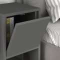 Ema Megapap melamine night-stand in anthracite color 30x30x55cm.