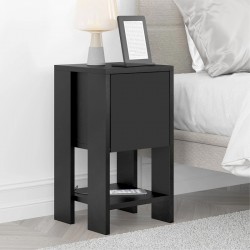 Κομοδίνο Ema Megapap χρώμα μαύρο 30x30x55εκ. Κομοδίνο Ema Megapap χρώμα μαύρο 30x30x55εκ.