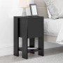 Ema Megapap melamine night-stand in black color 30x30x55cm.