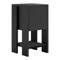 Ema Megapap melamine night-stand in black color 30x30x55cm.