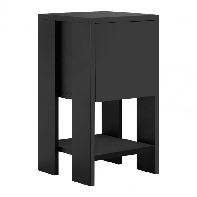 Κομοδίνο Ema Megapap χρώμα μαύρο 30x30x55εκ.