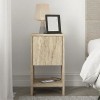 Κομοδίνο Ema Megapap χρώμα travertine 30x30x55εκ.