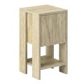 Ema Megapap melamine night-stand in travertine color 30x30x55cm.