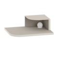 Κομοδίνο επιτοίχιο Luno Megapap με LED χρώμα sandstone 40x30x16,2εκ.