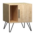 Κομοδίνο Glynn Megapap χρώμα φυσικό οξιάς 50,2x44,6x60εκ.