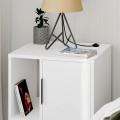Glynn Megapap melamine night-stand in white color 50,2x44,6x58cm.