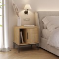 Glynn Megapap melamine nightstand in sapphire oak color 45x35x50cm.