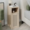 Inca Megapap melamine nightstand in light oak color 25.2x32x60cm.