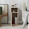 Inca Megapap melamine nightstand in light oak color 25.2x32x60cm.