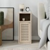 Inca Megapap melamine nightstand in light oak color 25.2x32x60cm.