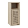 Inca Megapap melamine nightstand in light oak color 25.2x32x60cm.