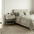 Κομοδίνο Melis Megapap χρώμα sandstone 45x35x56,4εκ.