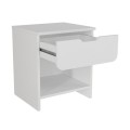 Κομοδίνο Mida Megapap χρώμα λευκό 45x40x52εκ.