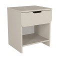 Κομοδίνο Mida Megapap χρώμα sandstone 45x40x52εκ.
