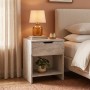 Κομοδίνο Mida Megapap χρώμα travertine 45x40x52εκ.