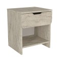 Κομοδίνο Mida Megapap χρώμα travertine 45x40x52εκ.