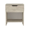 Κομοδίνο Mida Megapap χρώμα travertine 45x40x52εκ.