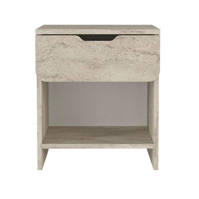 Κομοδίνο Mida Megapap χρώμα travertine 45x40x52εκ.