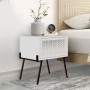 Naive Megapap melamine night-stand in white color 48x34x51cm.
